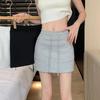 Sweet & Spicy Gray Drawstring Sports Skirt - 2023 Summer High-Waist A-Line Mini Skirt