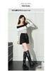 2025 Korean Style: Women's Slimming High Waist A-line Skirt Pants, Bootcut Wide Leg Casual Shorts, for Spring and Autumn