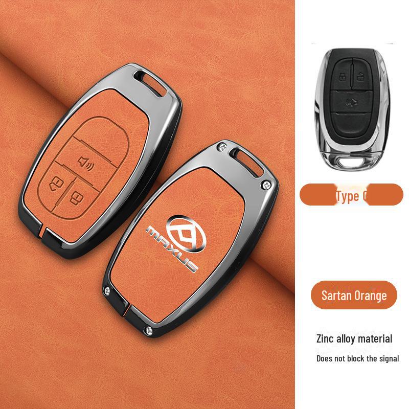 Capa de Chave SAIC Maxus D90 para Carro Maxus G50 2019 Feminino, Carcaça de Metal de Alta Qualidade com Fivela.
