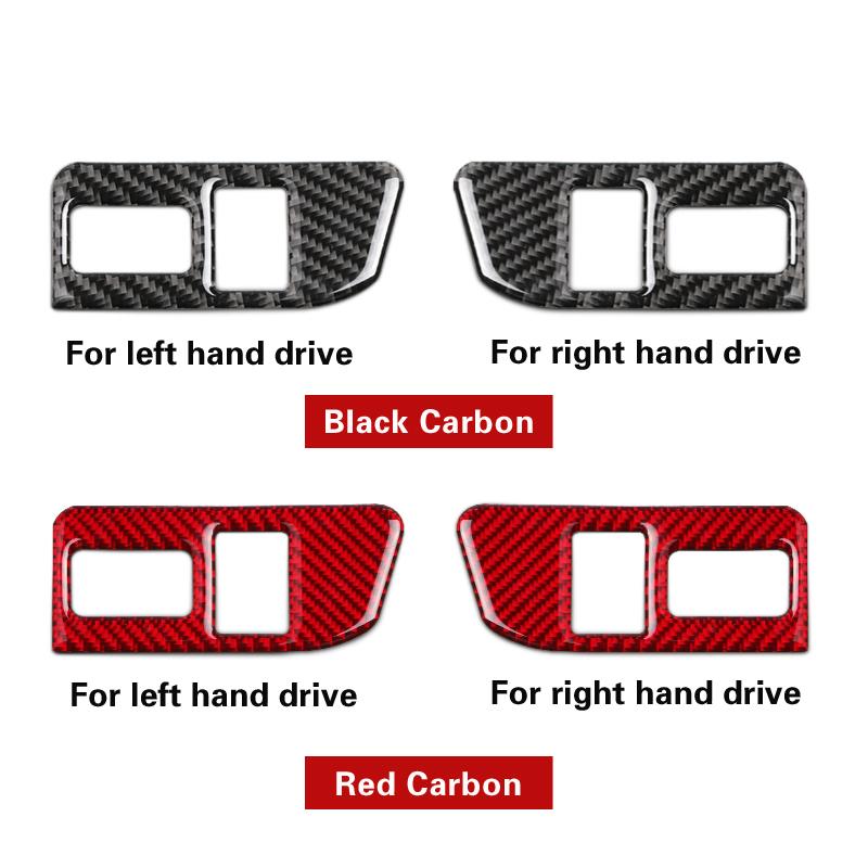 For Subaru BRZ/Toyota GR86 2013-2020 Carbon Fiber Rear Trunk Switch Button Panel Trim Stickers Car Interior Tuning Accessories