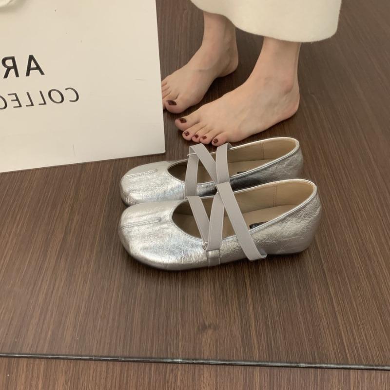 Mary Jane shoes women's new autumn soft-soled, not tired, inner height increase, shallow mouth ballet shoes