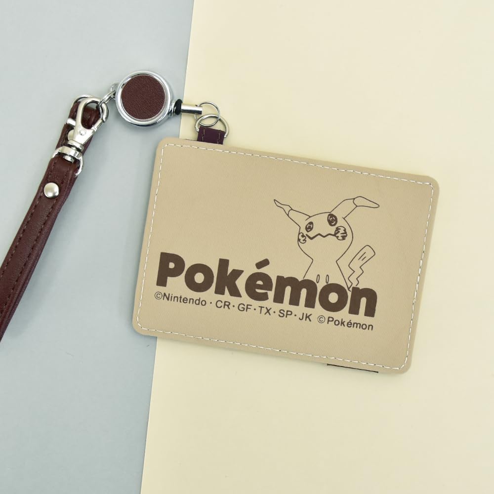 Pass Nylon with Card and Wakkanezumi Pokémon Case, Reel, Case, Pikachu, Umbreon, Mimikkyu,