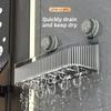 Suction Cup Bathroom Sink Cosmetics Storage Box - No Drilling Required Wall-Mounted