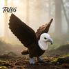Detaillierter Weißkopfseeadler Sammlerstück Realistisches Plüschtier, Stofftier mit faltbaren Flügeln als Displaystück, Lebensechter Vogel Plüschtier für Heimdekoration