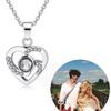 Unique Love Projection Necklace Hollow Heart Necklace Couples Jewelry Fashion Heart Neck Jewelry Suitable for Gifts