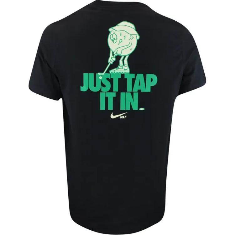 Nike T Shirts Men's Black Crew Neck Moderate Straight Fit FD0037-010