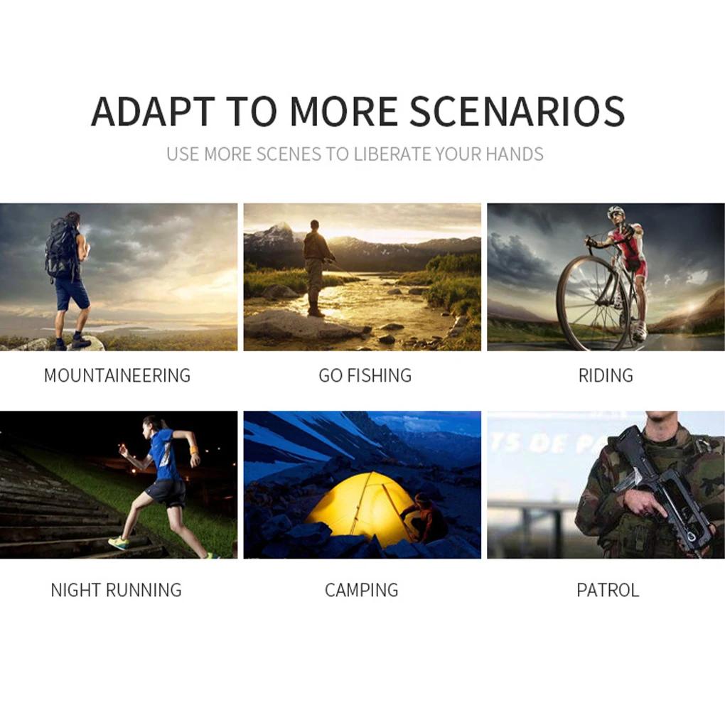Waterproof 3 Modes Outdoor Cycling Headlamp Fishing Flashlight Head Torch Tourism Equipment Mini Led Camping Light Headlight