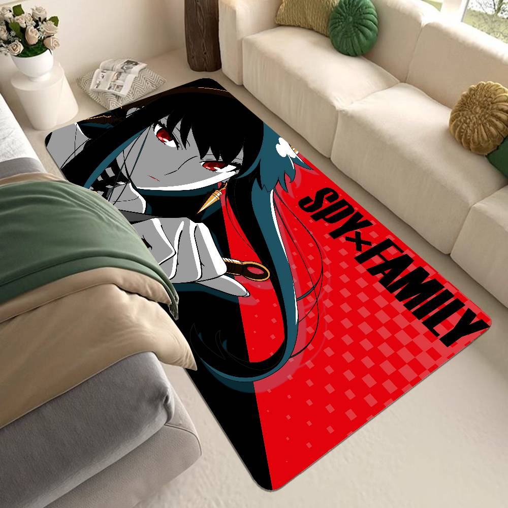 Comedy Anime Spy X Family Kitchen Mat Kids Room Bedroom Decoration Balcony Anti-Slip Doormat Living Room Alfombra