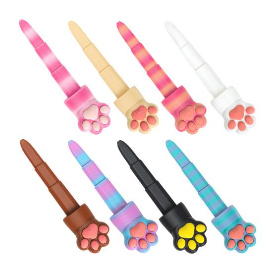 3D Printed Retractable Weapon Fidget Toy Cat Paw Shaped Plastic Weapon Model Stress Relief Fidget Toy for Home Office Desk Decor