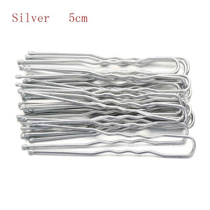 5/7cm 20Pcs U Shaped Hairpin Hair Clips Bobby Pins Metal Barrette Women Modeling Tools Bridal Hairstyle