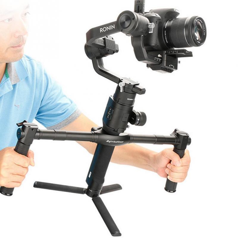 Dual Handheld Grip Aluminum Alloy Stabilizer for DJI Ronin-S Durable