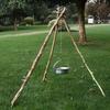 Adjustable Chain Campfire Tripod Pot Rack Detachable Pot Rack Hanger  Camping