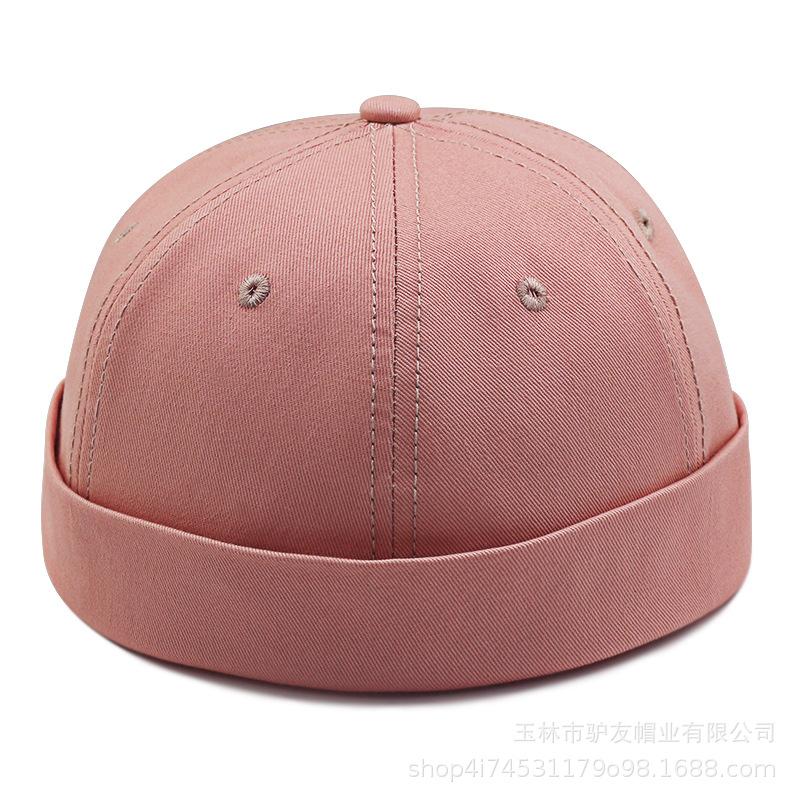 

Большая шляпа, мужская и женская шляпа-котелок из кроличьего меха, большой обхват головы, большой размер, весенне-осенняя шапка-бини для голых яппи L（58-60cm） розовый