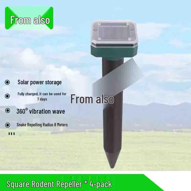 Solar Outdoor Ultrasonic Snake & Mouse Repeller