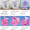 Mermaid Inflatable Baby Swim Float with Sunshade