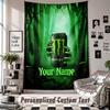 Nástěnná tapiserie s vlastním jménem a textem, Dekorativní tapiserie Monster Energy do ložnice