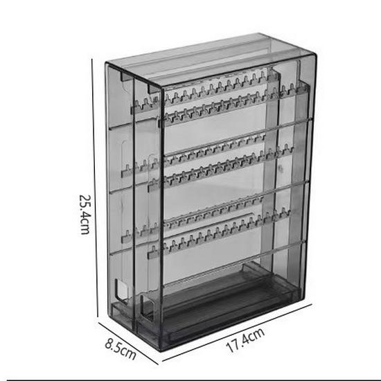 Transparent Acrylic Jewelry Storage Box: Dustproof, Anti-Oxidation Display for Earrings, Studs, Necklaces, and Bracelets.