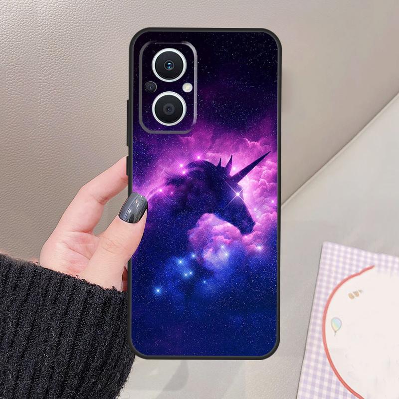 Pink Unicorn Rainbow Phone Case For OPPO Find X3 Lite X5 X6 Pro X2 Neo Reno 3 4 5 6 7 8 Lite 4Z 5Z 2Z 8T Cover