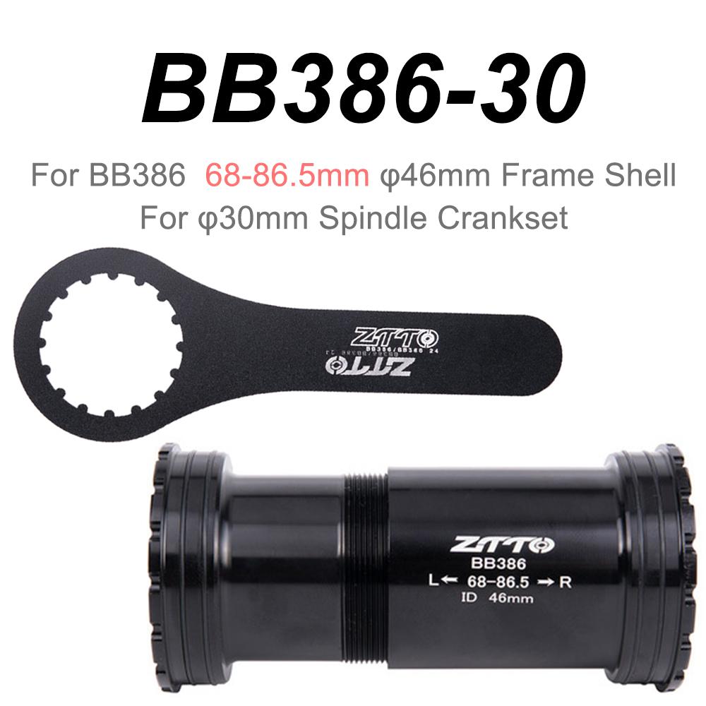 ZTTO BB386 Press Fit Bicycle Bottom Bracket And Install Tool Steel Ceramic Bearing 24 30mm MTB Road Bike BB DUB GXP Crankset