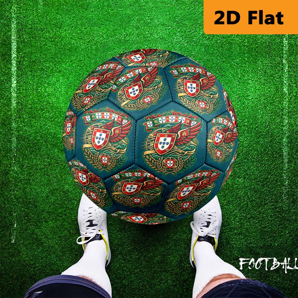 Portuguese Heritage Emblem Football Suitable for Both Training and Competition No. 5 Football Outdoor Sports Very Elastic Unique Football Gifts
