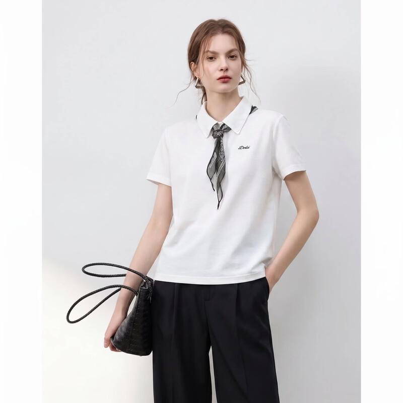 Demana Women s Embroidered Pique Polo T-Shirt XL