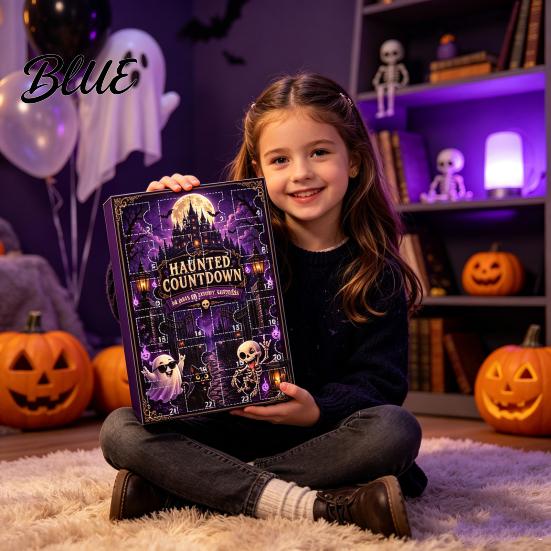 Desktop Decoration for with Mini Day Haunted Calendar 24 Halloween Advent Countdown Box Trick or