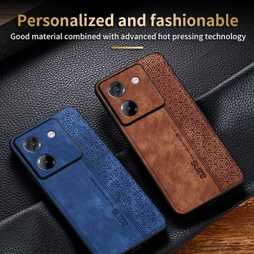 AZNS For Xiaomi Poco M7 Pro 5G Case Protective PU Leather Covered TPU Phone Shell