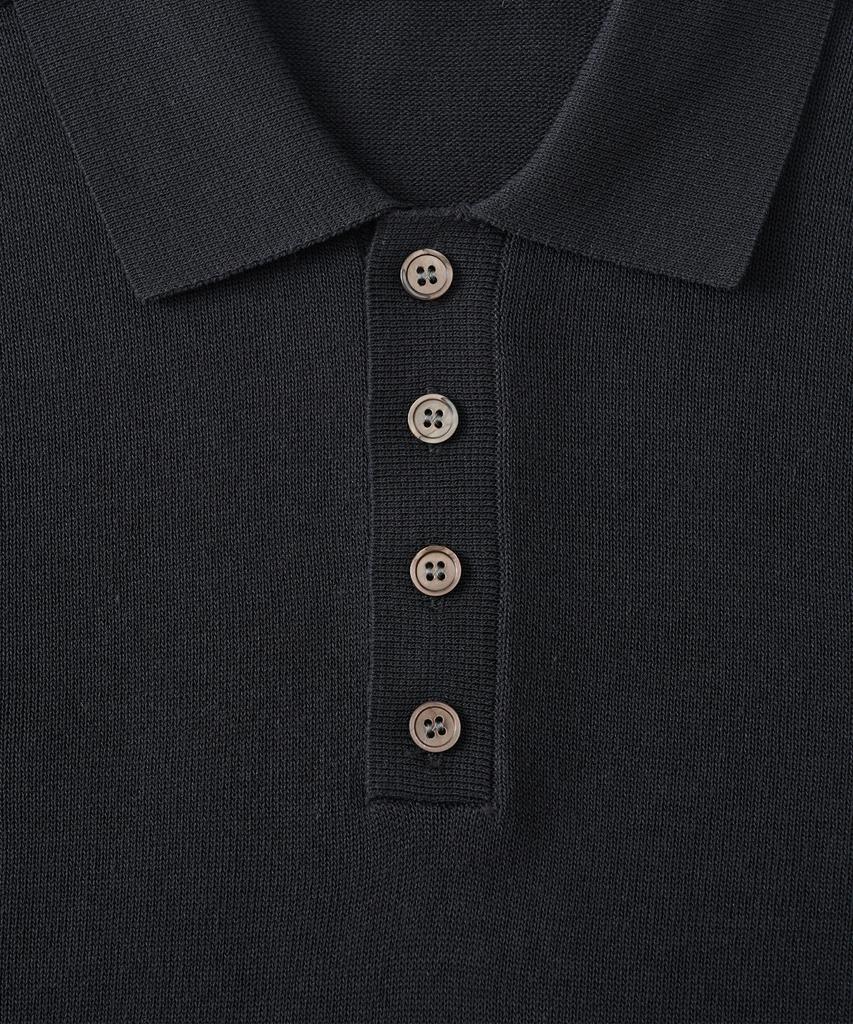ANALOG MOOD Sepia Drop Short Sleeve Knit (Charcoal)