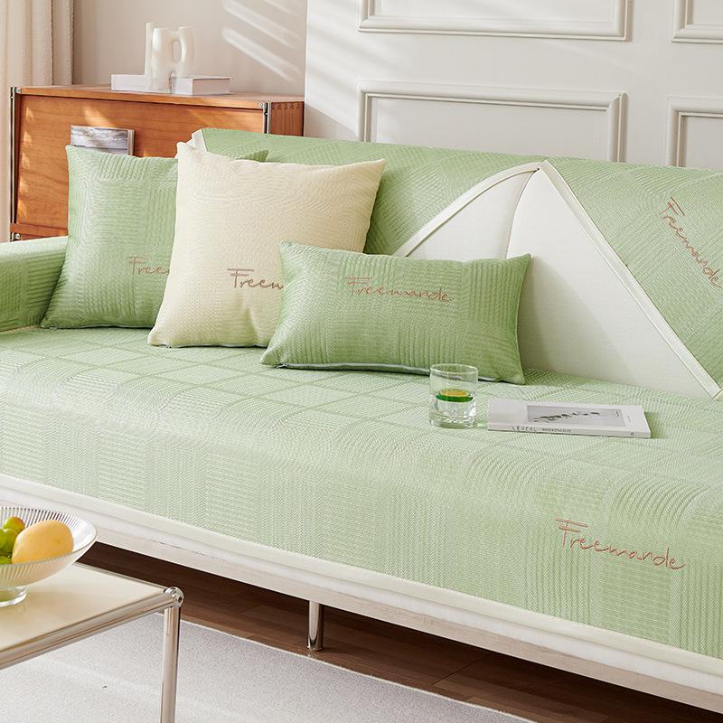 

Summer Roamwifi Summer Qu Ice Silk Summer Mat Sofa Cushion Summer Cool Feeling Cushion Sofa Cover Slipcover Machine Washable 70*70