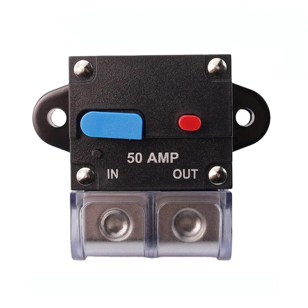 50A to 300A Circuit Breaker with Manual Reset for Car System Waterproof Marine Circuit Breaker Reset Fuse 12V- 48V DC(200A)