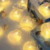 1PC 20LEDs Atmosphere Shell String Lights Battery Powered Fairy Lights Romantic Decorative Lamps For Room Wedding Party Camping