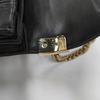 [Pre-Owned] Miu Confidential Smooth Edged Elegant Metal Lock Clasp Lambskin Envelope Crossbody Shoulder Bag - Very Good #1PLWY0U