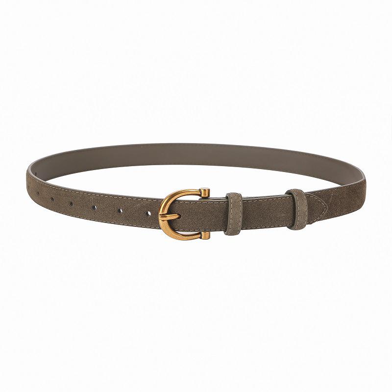 Women's Spring Style Genuine Leather Suede Belt - Versatile, Fashionable, Casual