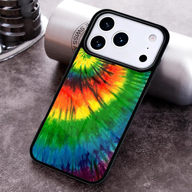 Colorful Tie Dye Rainbow Phone Case For iPhone 17 16 15 14 13 12 11 Pro Max Plus 17Air Soft Silicone Cover