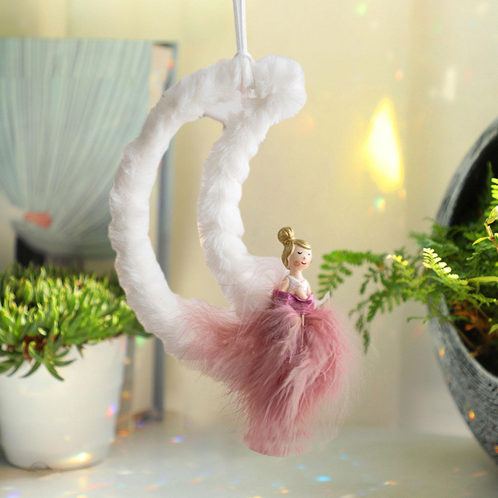 

Christmas Tree Ornaments Charm Pendants Plush Christmas Pendant Creative Girl Pendants for Bedroom Indoor Door Party Holiday