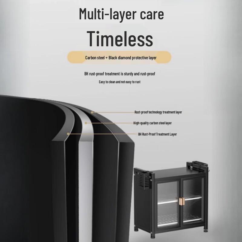 Multifunktionales doppellagiges Geschirrtrockengestell