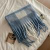 Autumn and winter new Maillard imitation cashmere plaid scarf women's winter senior sense versatile shawl thickened warm scarf