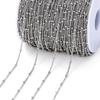 2Meters Side Spiral Link Chain No Fade Stainless Steel Ball Chain Spiral Link Jewelry Making Chain Jewelry DIY Making