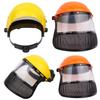 Nouveau Chapeau Casque de Sécurité pour Coupe-Bordure d'Herbe de Jardin Avec Masque de Protection en Maille Intégrale Pour l'Abattage, Débroussailleuse, Protection Forestière