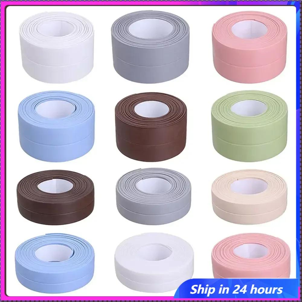 Waterproof Bathroom Kitchen Accessory - Self Adhesive Caulk Strip Sealant Tape for Shower Bath Side Wall Edges Anti-Mold Sink Ed