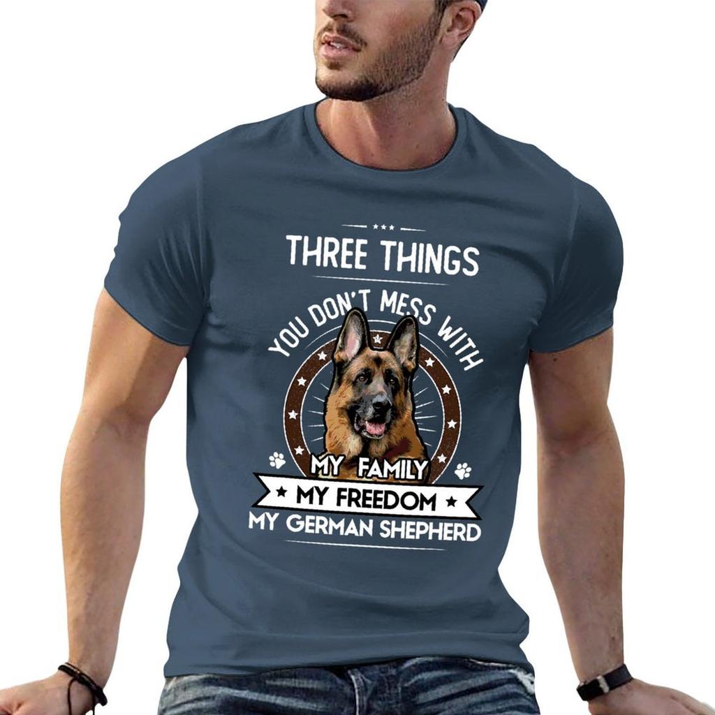 Three Things You Dont Mess With GerUnisex Shepherd Gift TShirt Casual All Match Short Sleeve TShirt