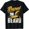 Respect The Beard Pogona And Bearded Dragon Gift Unisex T-Shirt