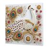 DIY Special Shape Drill Art Craft Pearl Diamond Painting with Frame 25x25cm Diamond Art Pearl Painting Kit for Adults Home Decor