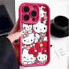 Explosive TEMU/Xiyin/TikTok Sanlio TK cat Hello Kitty for Apple 16 mobile phone case ladder
