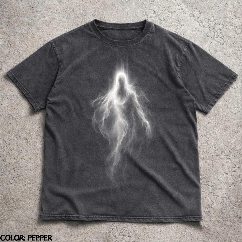 Ghost Apparition Tshirt Gothic Horror Graphic Tee Dark Fantasy Spirit Shirt Haunted Phantom Aesthetic Gift