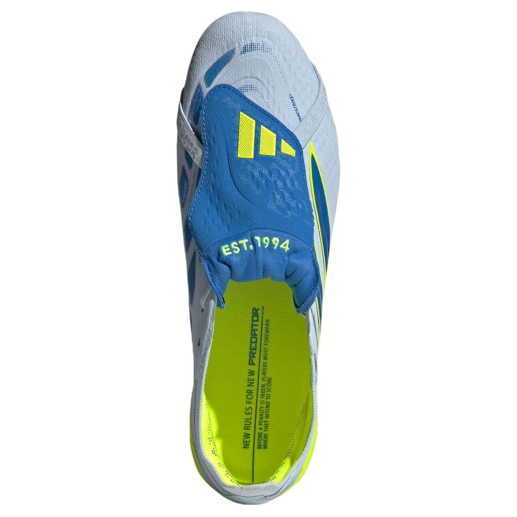 adidas Zapatillas de Fútbol Adidas Predator Elite Ft 2G/3G Ajuste Cómodo Tacos Cortos Césped Artificial Unisex Zapatillas de Fútbol Azul Cristalino JR7840