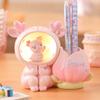 Decorative Astronaut Pen Holder Cartoon Makeup Brush Holder LED Night Light  Office