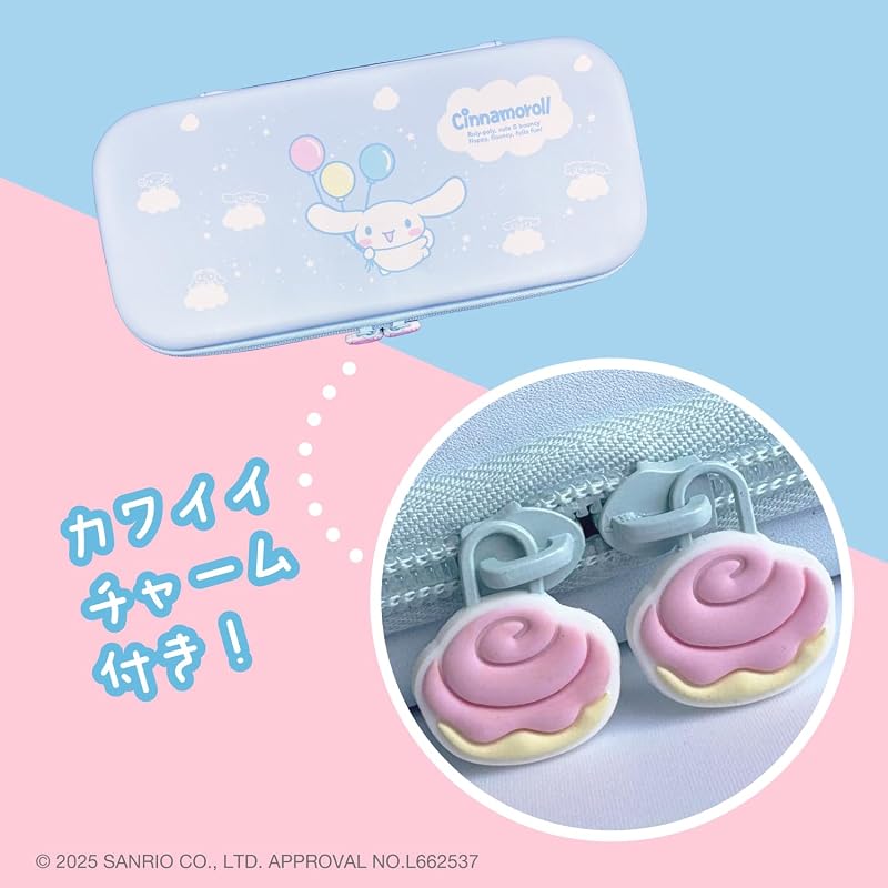 Allone EVA Color Case for Gaming - Sanrio Characters 2 - Cinnamoroll - 14.5 X 4 X 30cm - Compatible with Switch 2 - Convenient To Carry - Protects