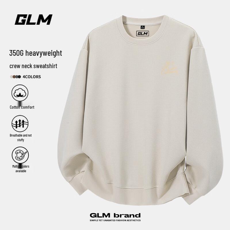 GLM Men's Round Neck Long Sleeve Casual Top