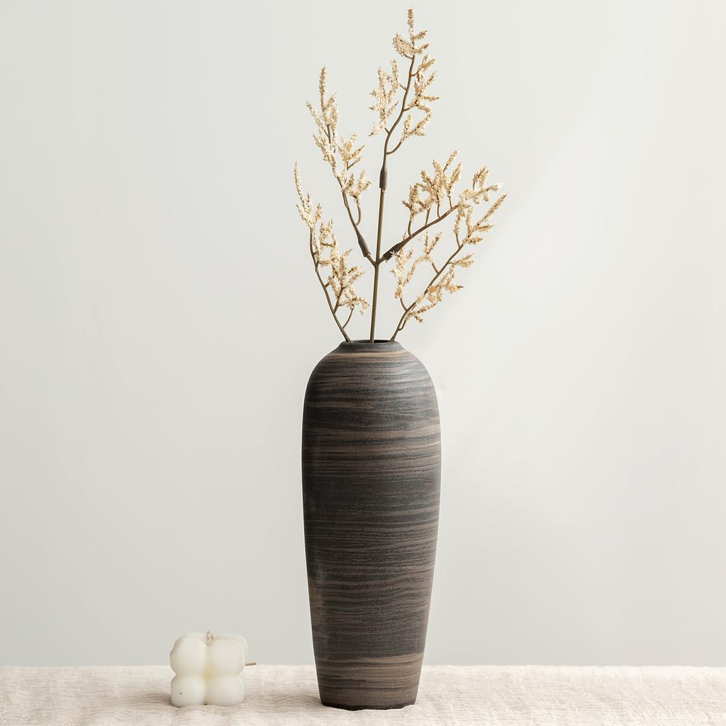 1 Wabi-Sabi Textured Ceramic Vase Home Decor for Instagram Lovers Trendy Ornament, Popular Home Accessory
